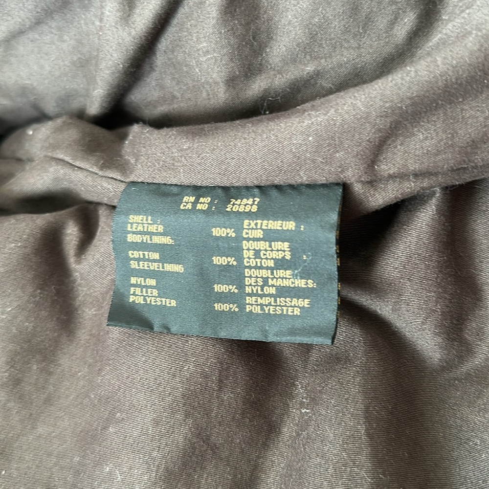 Marc New York Dark Brown Leather Motorcycle Jacket - Picture 5 of 5